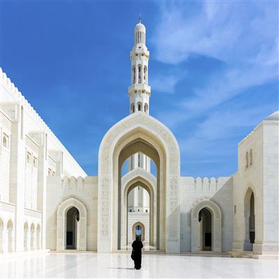 Oman Muscat Große Sultan-Qabus-Moschee